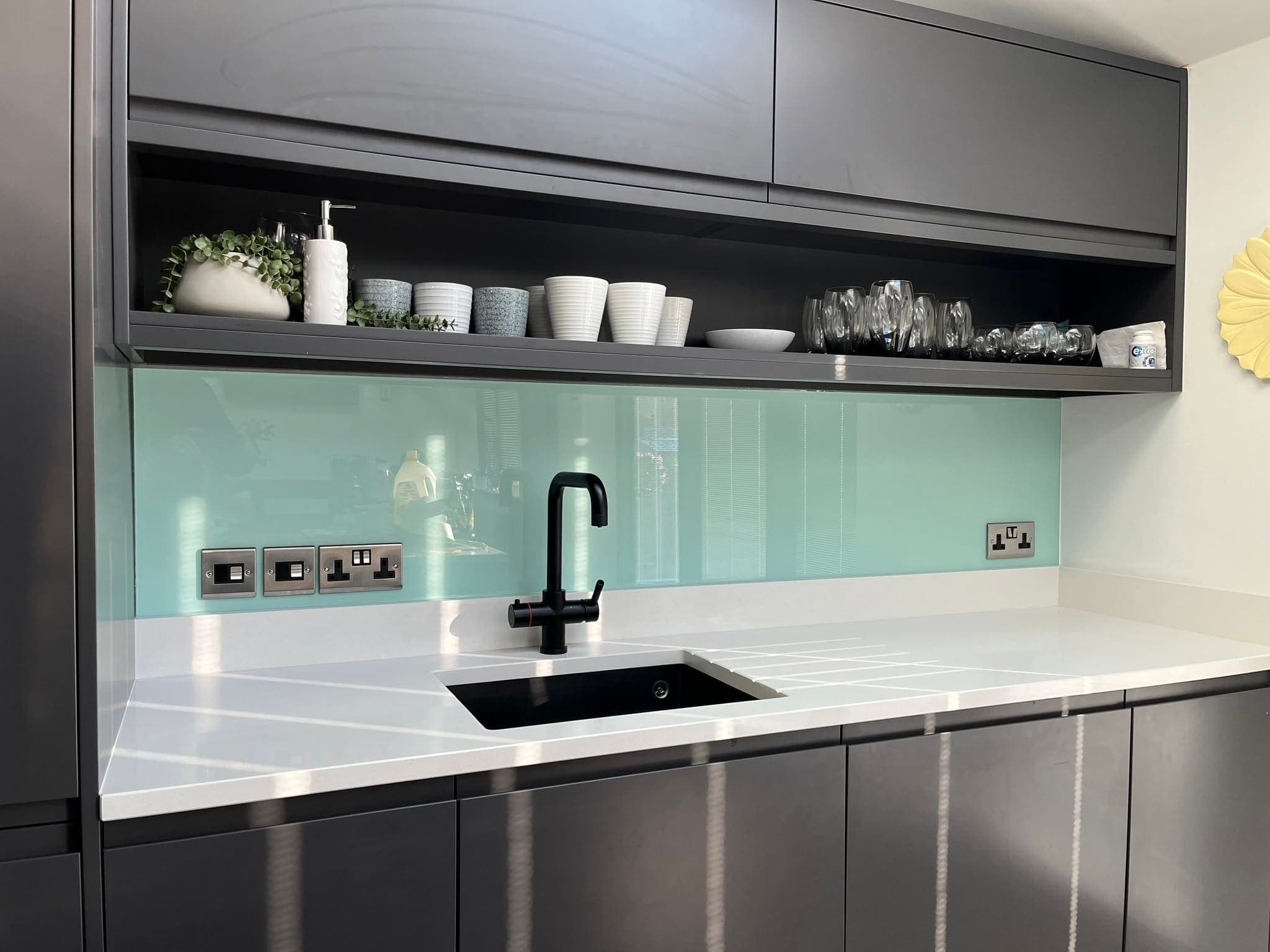 Black kitchen faucet